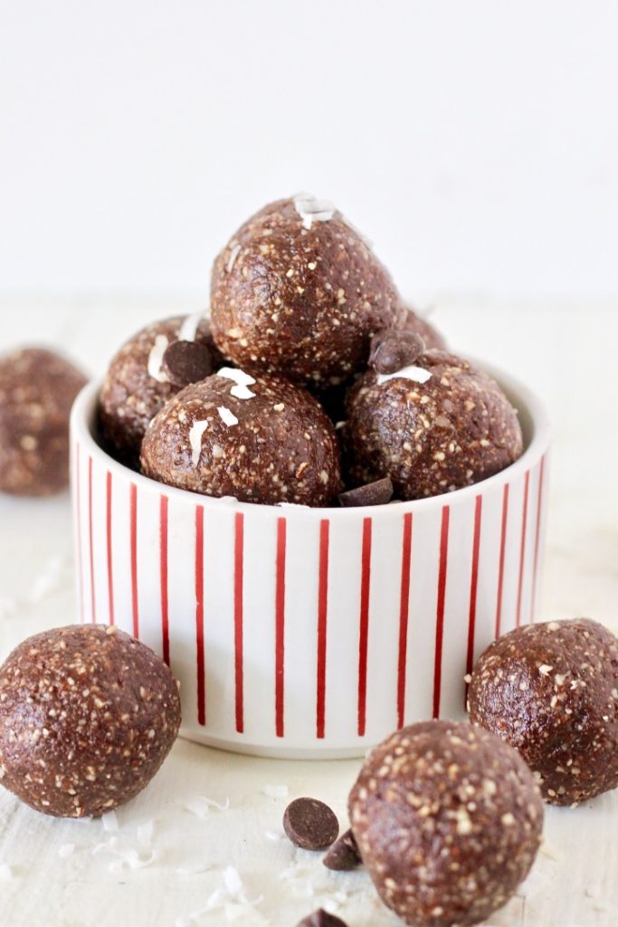 chocolate peppermint energy bites