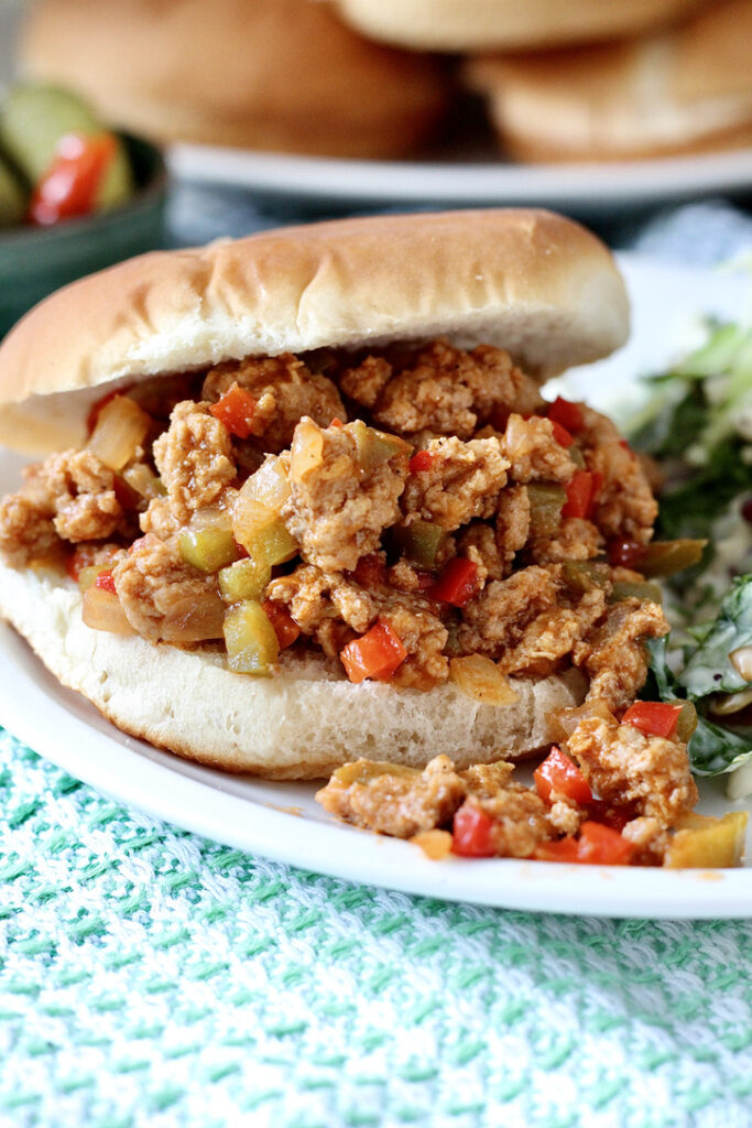 turkey sloppy joes with veggies