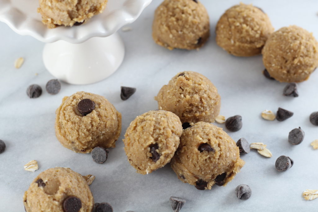 pile of low sugar cookie dough bites