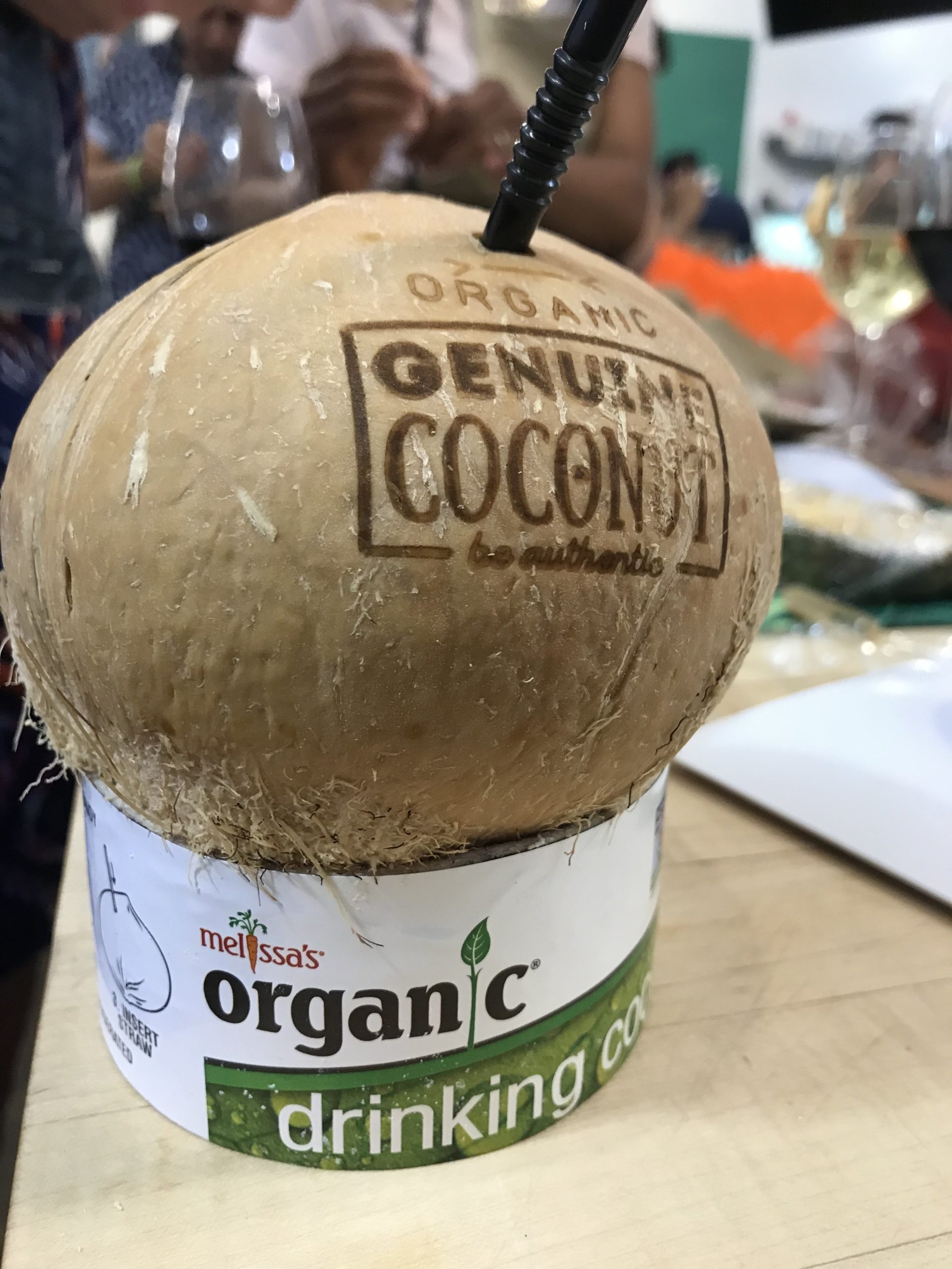  How fun is this?? Freshly tapped coconut water! 