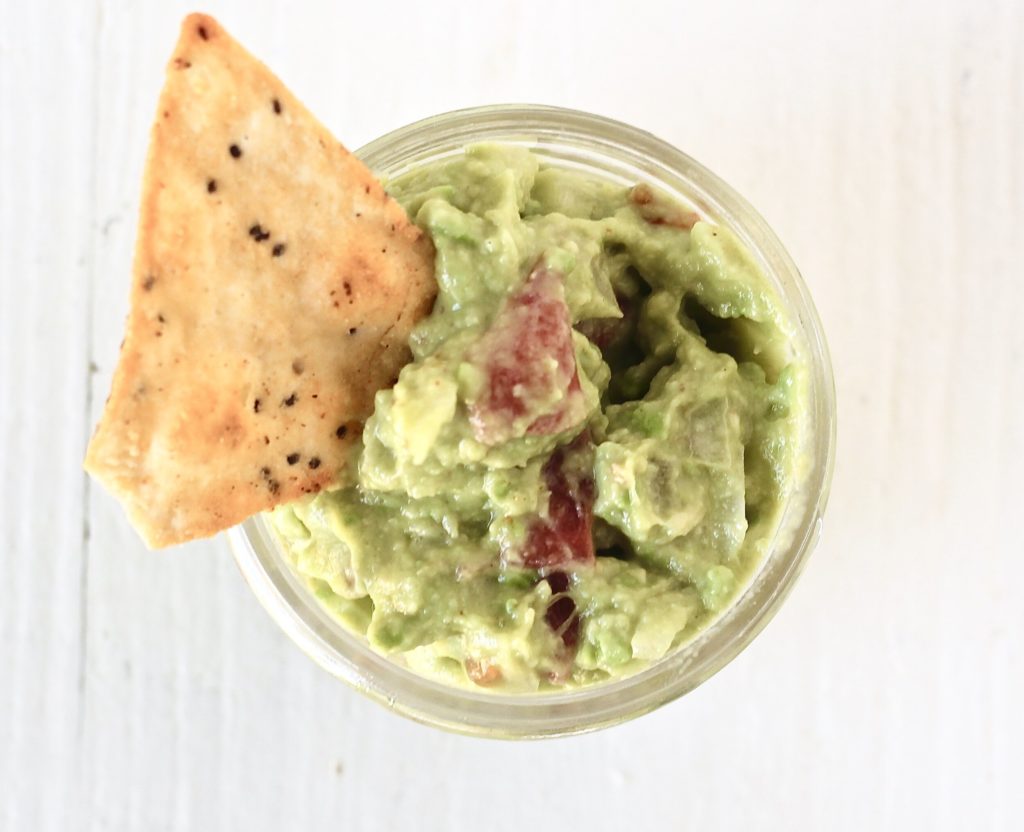 5-minute guacamole for one