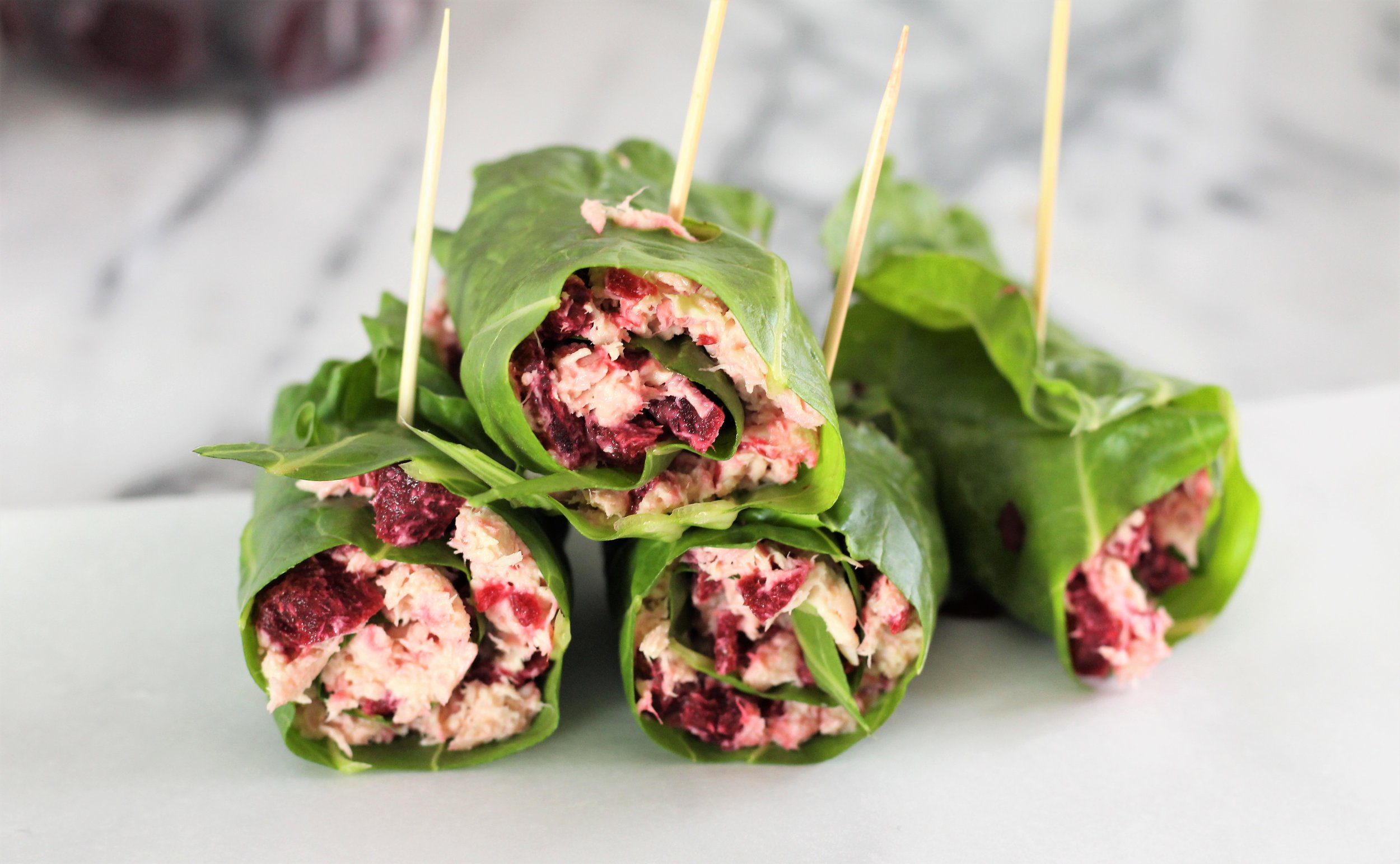  Beet and Tuna Salad Wraps 