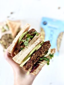 Caramelized onion and pistachio veggie burgers