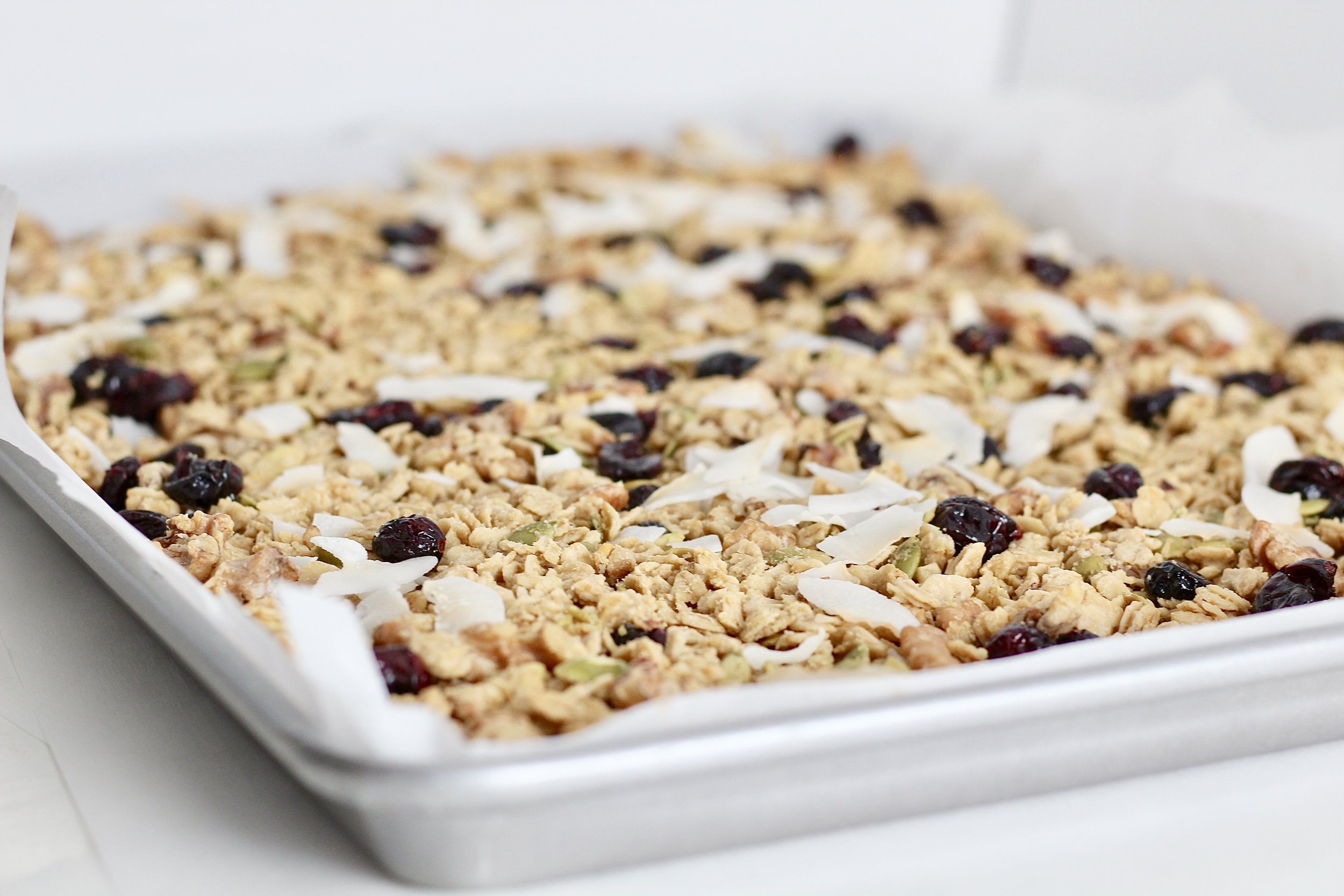  Cranberry Maple Tahini Granola 