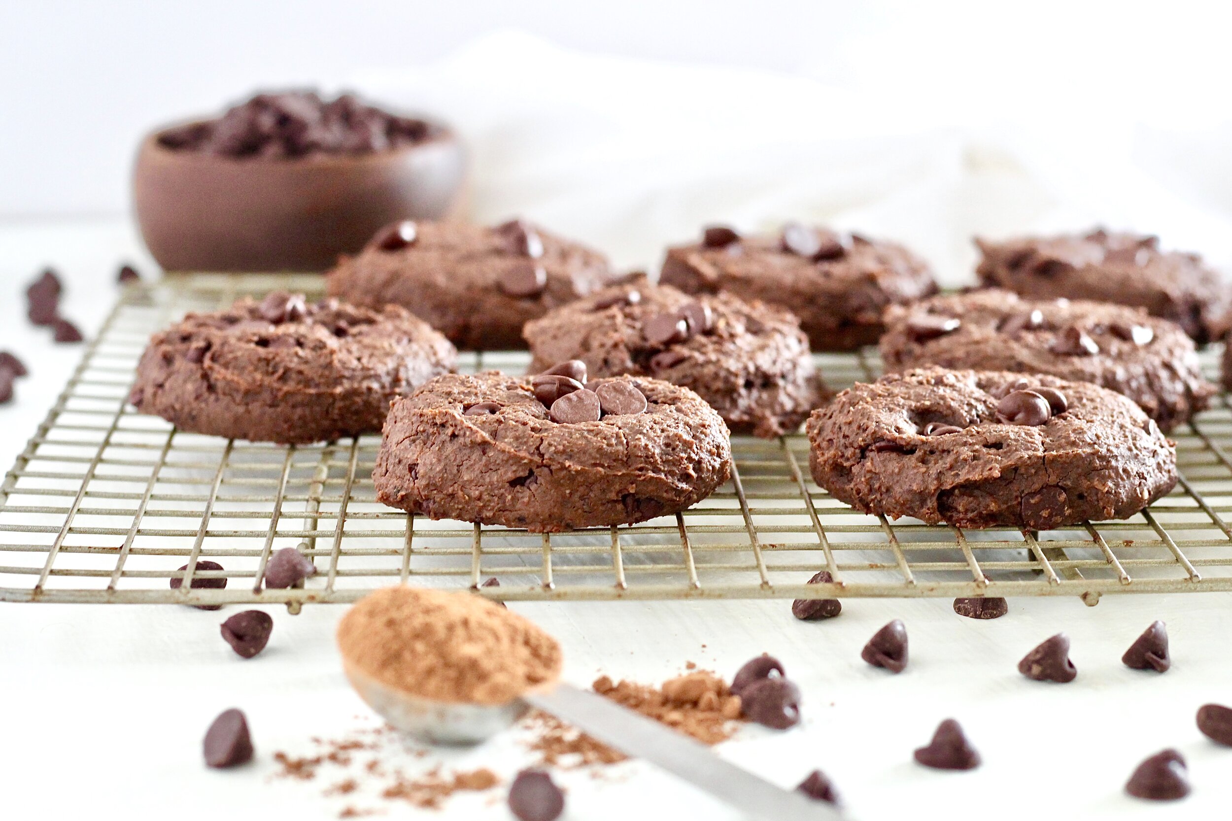  Double Chocolate Fudge Breakfast Cookies 