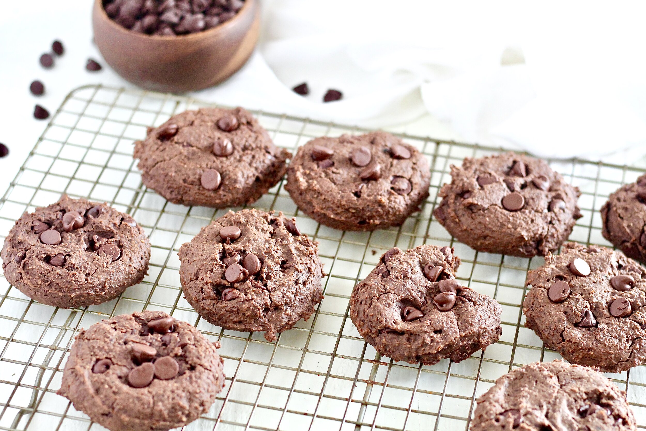  Double Chocolate Fudge Breakfast Cookies 