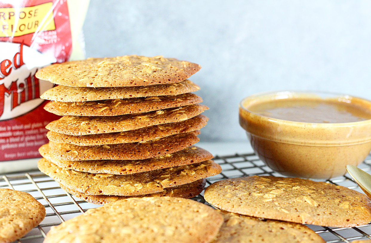  Gluten Free Oatmeal Peanut Butter Lace Cookies 