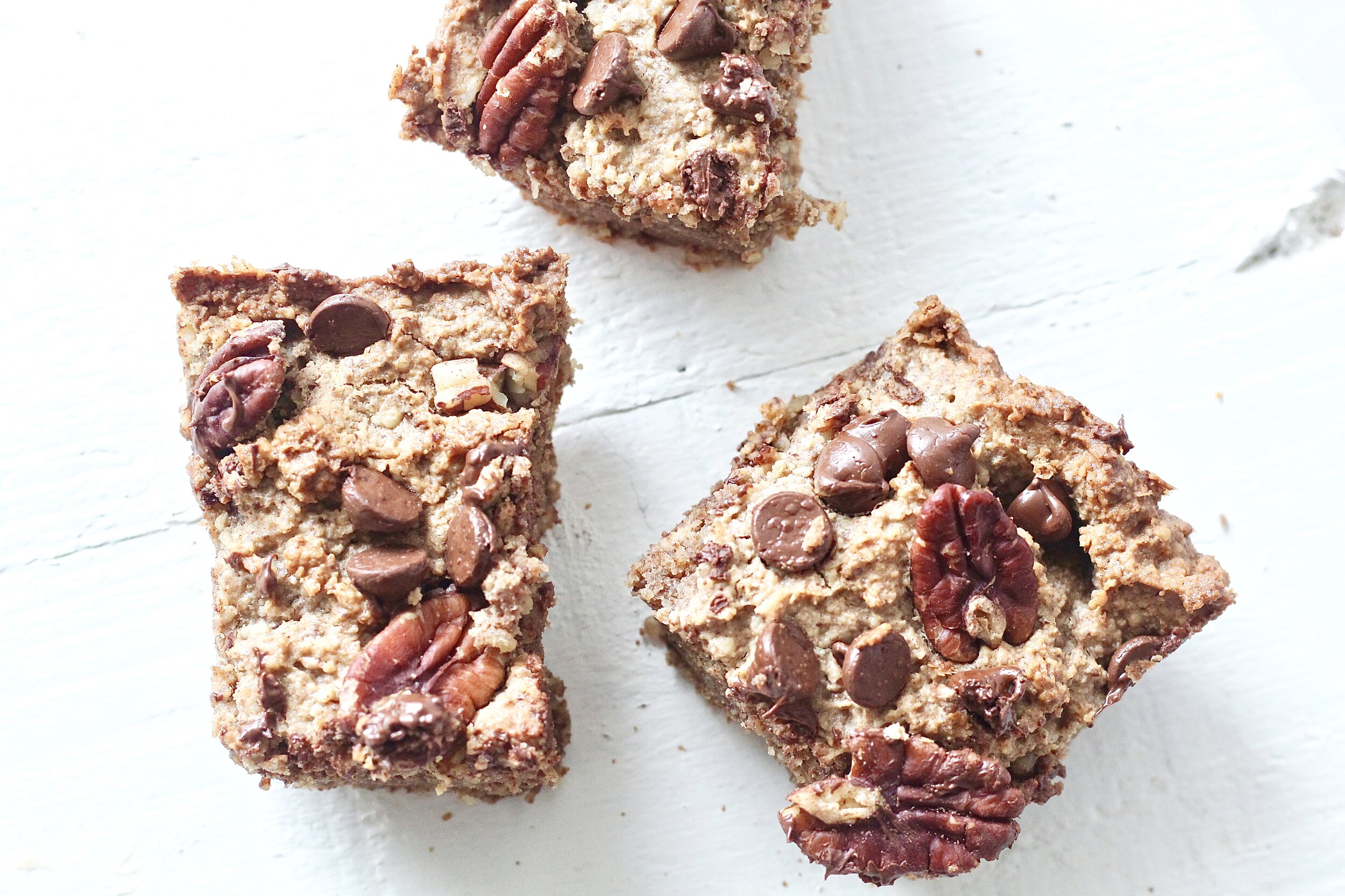  Grain Free Coconut Pecan Chocolate Chip Cookie Bars 