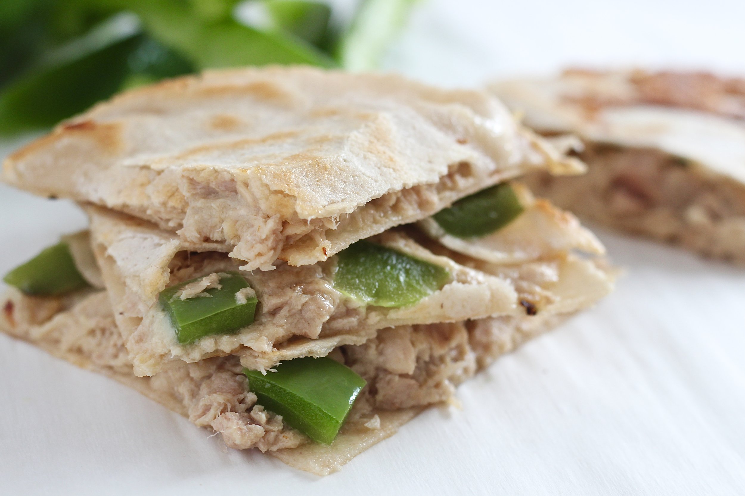 Low Carb Tuna Melt Quesadilla