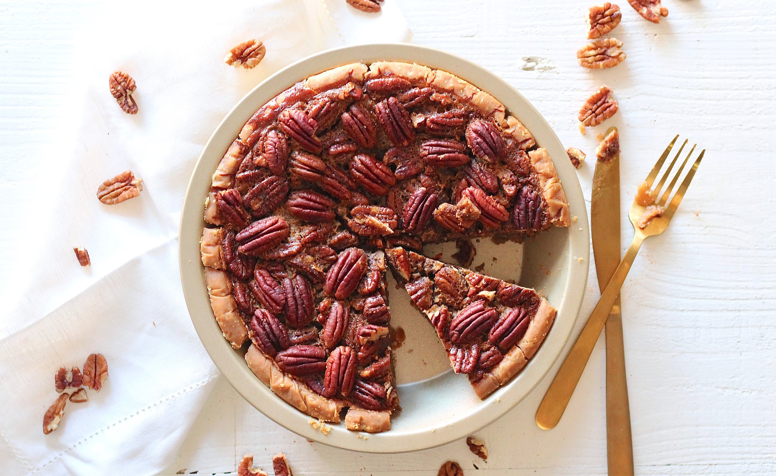  Lower Sugar Pecan Pie 