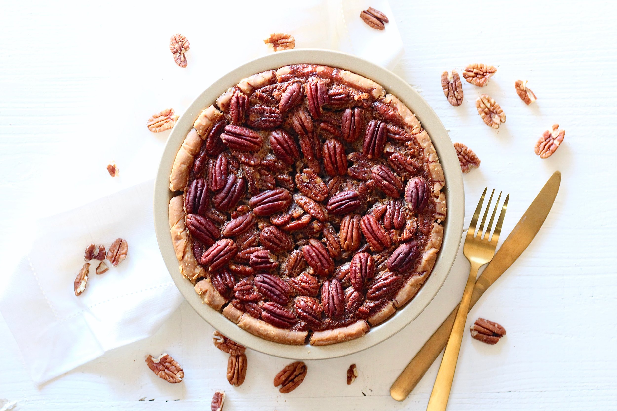  Lower Sugar Pecan Pie 