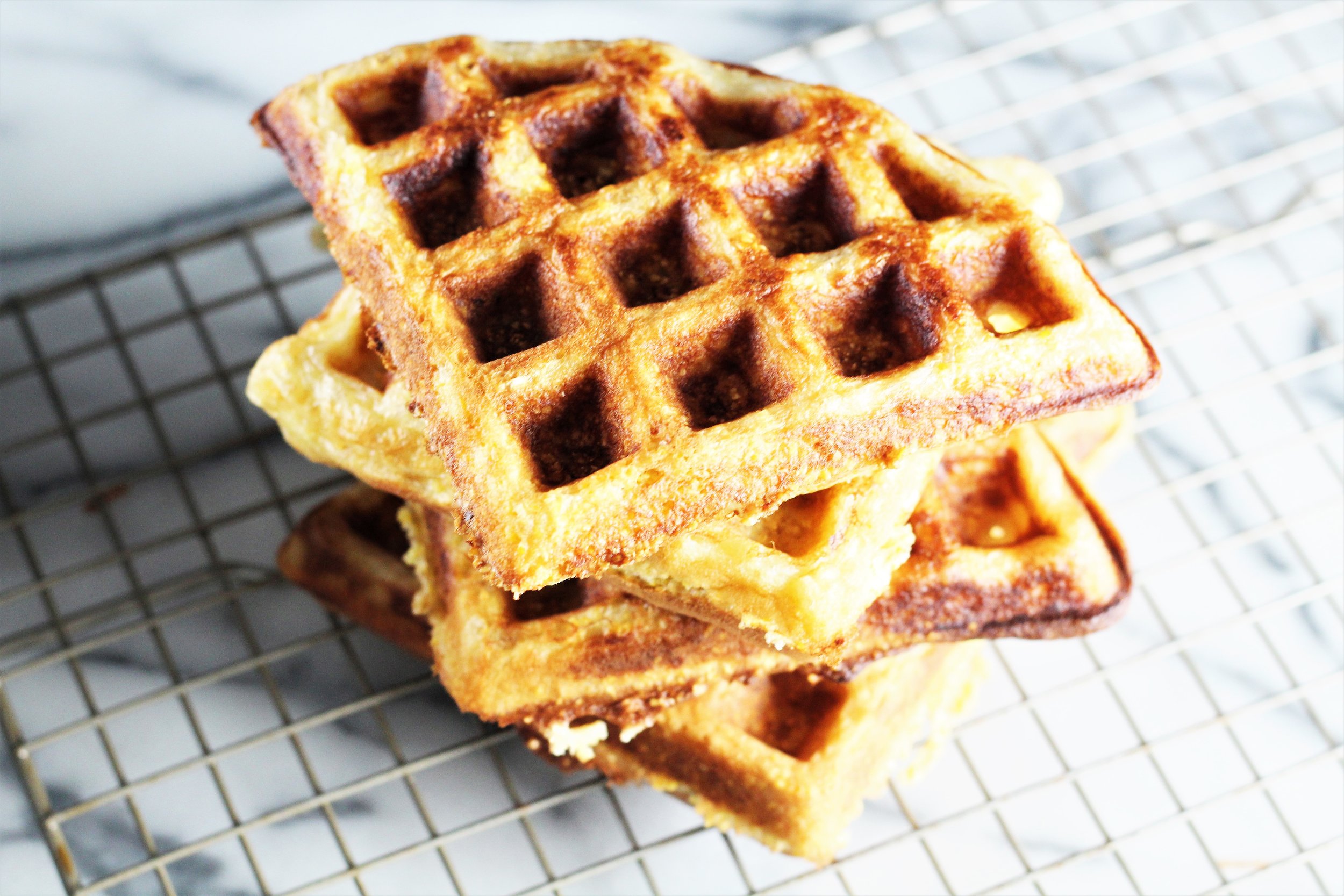  Maple Cornbread Waffle BLT Sandwiches 