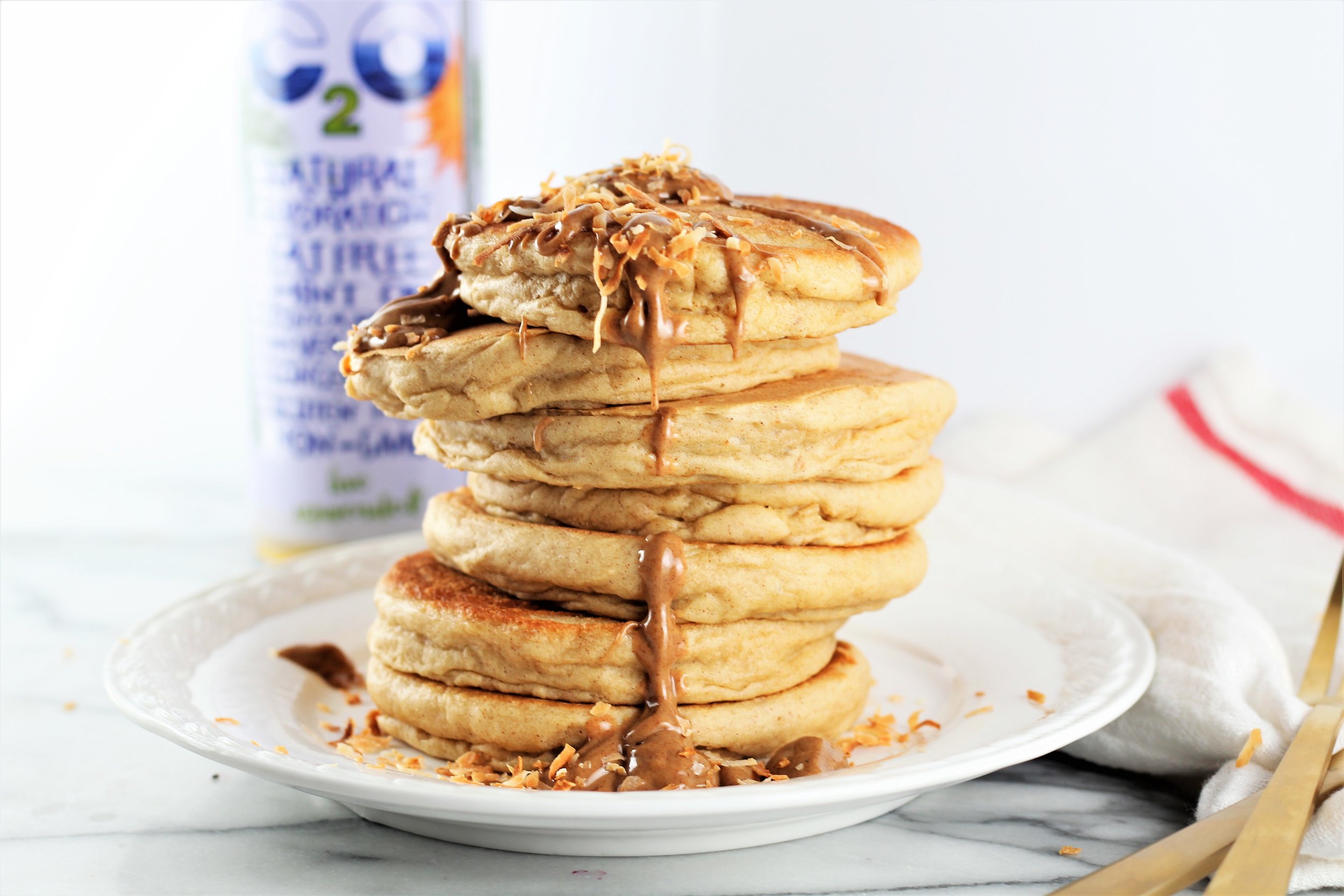  Pina Colada Almond Butter Pancakes 