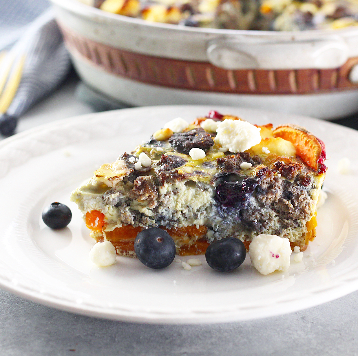  Grain Free Blueberry Lemon Breakfast Cookie Skillet 