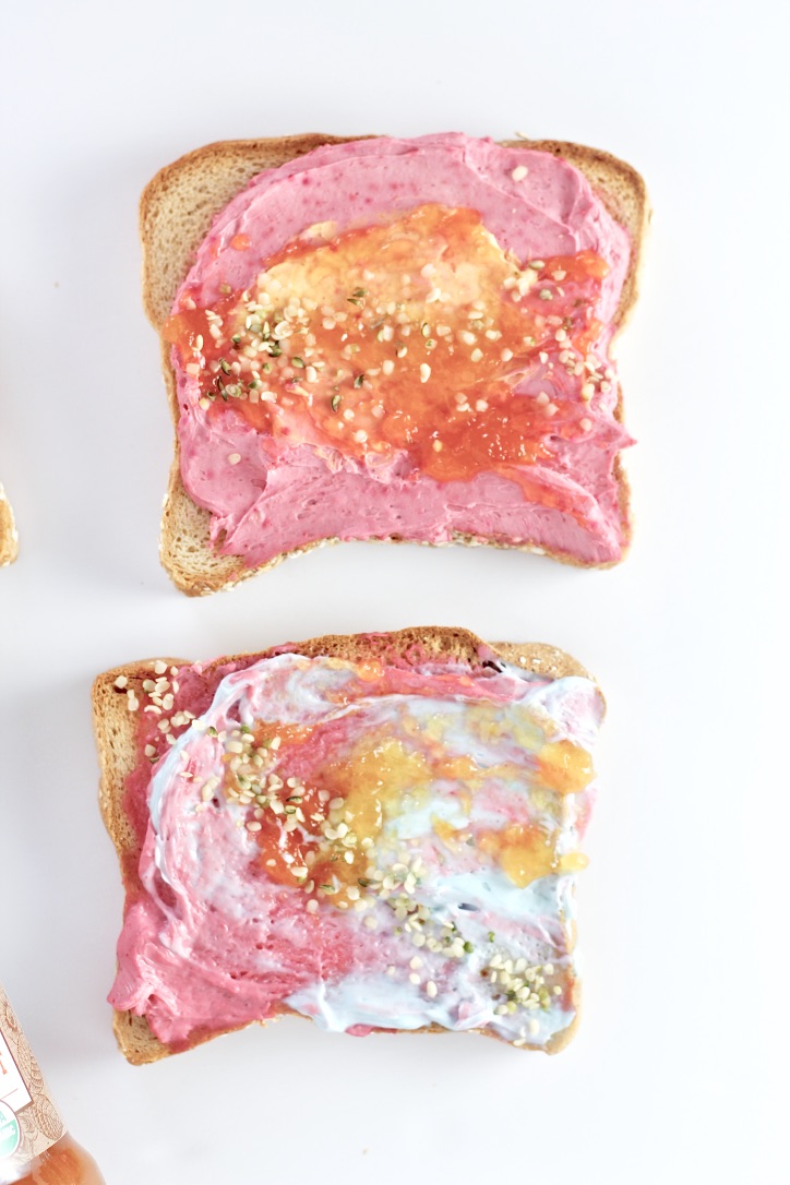  Watercolor Toast with no artificial dyes 