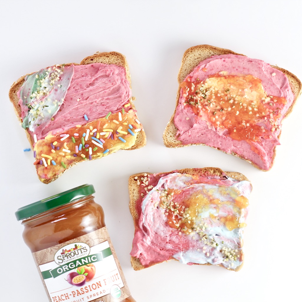  Watercolor Toast with no artificial dyes 