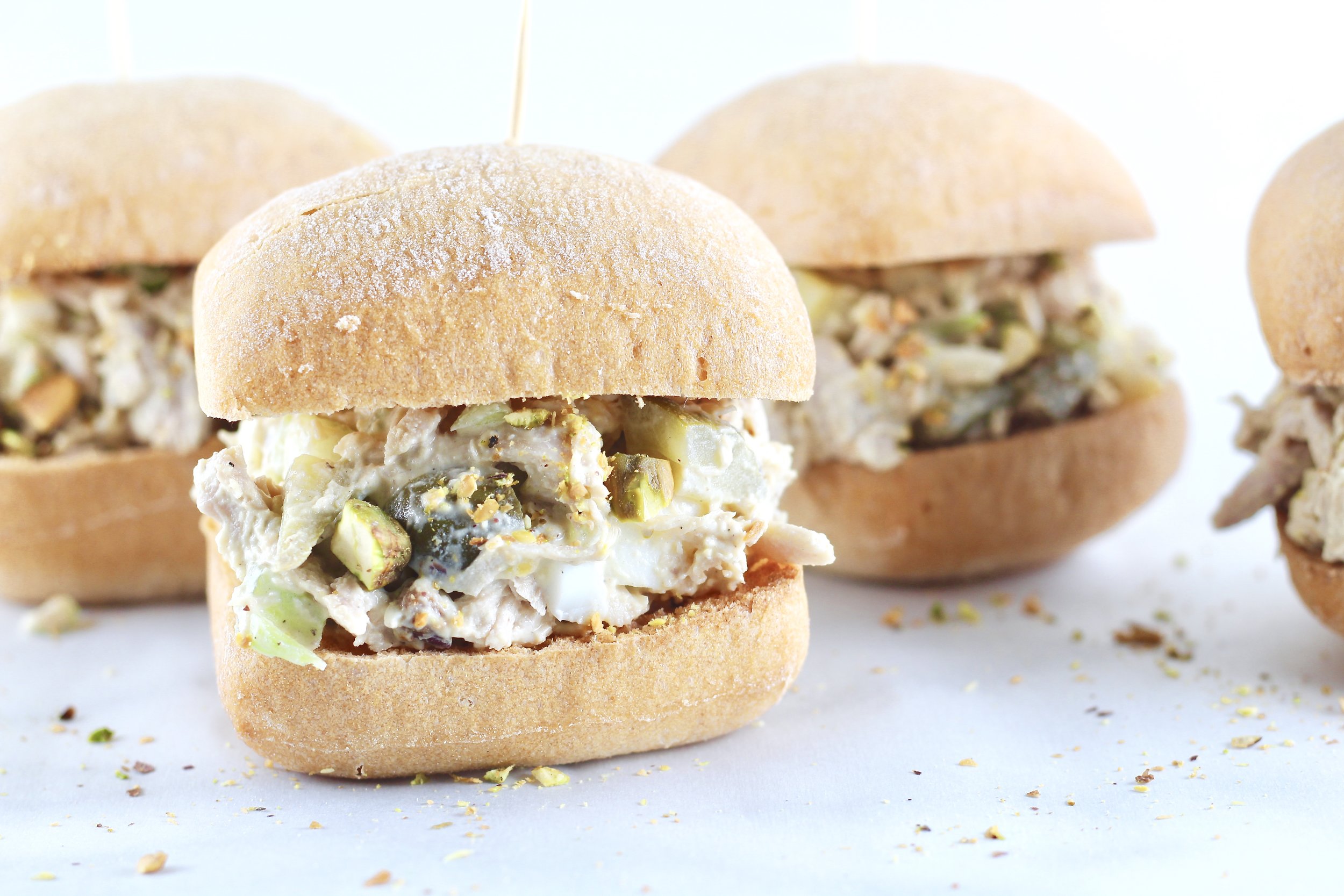  Crunchy Pistachio Chicken Salad  sandwich