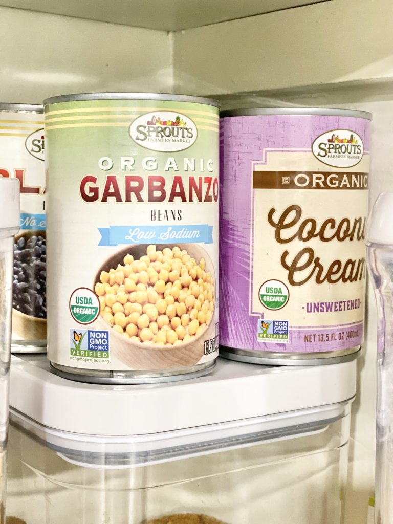 garbanzo beans and coconut cream milk and honey nutrition