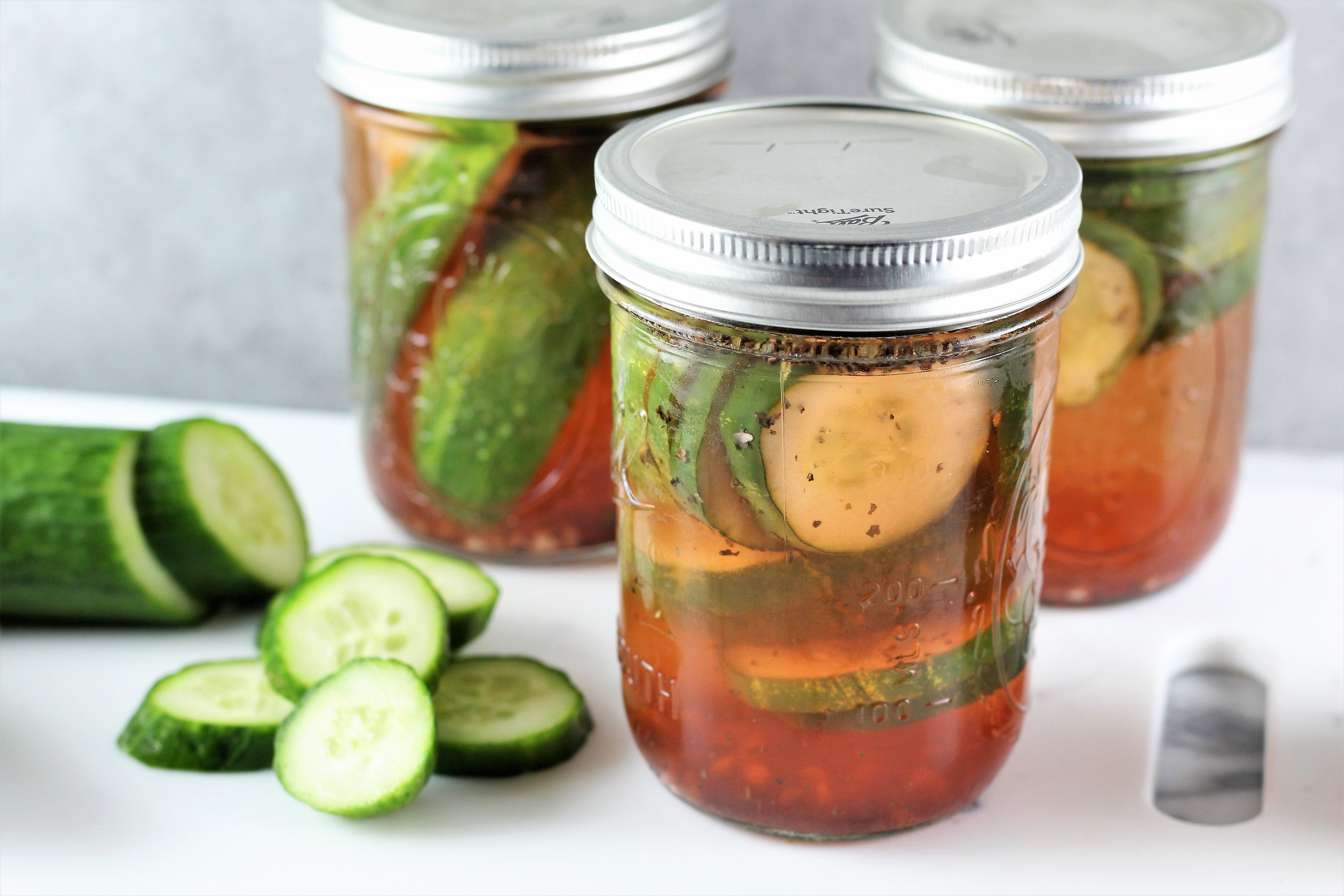  Homemade Garlic and Basil Pickles 