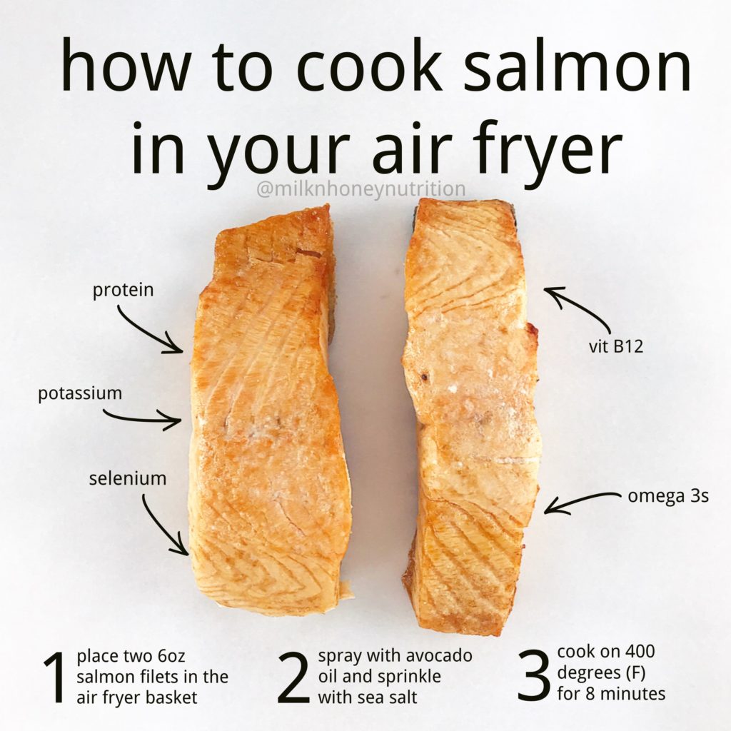 directions for how to cook salmon in your air fryer