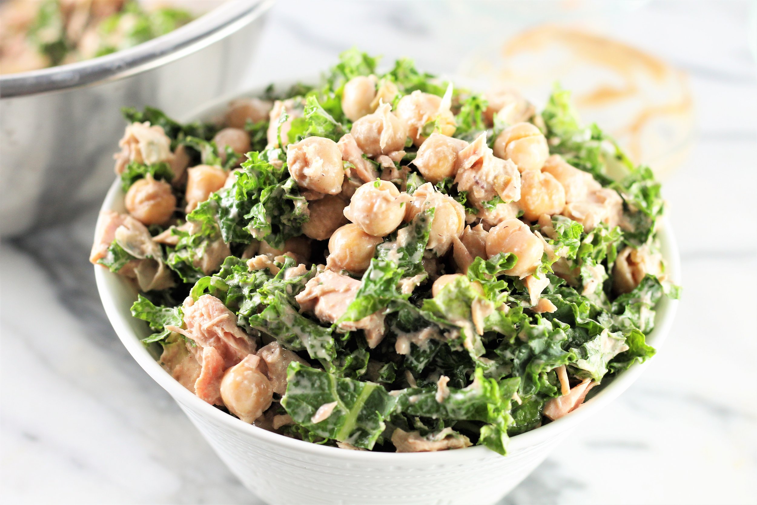  Kale and Chickpea Tuna Salad 