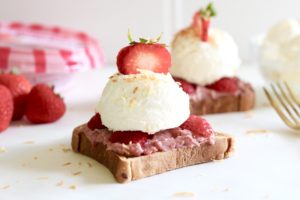 strawberry shortcake toast