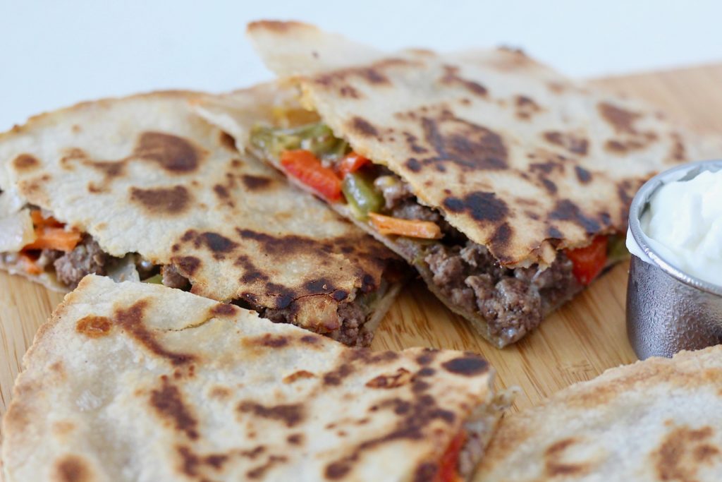 ground beef quesadillas