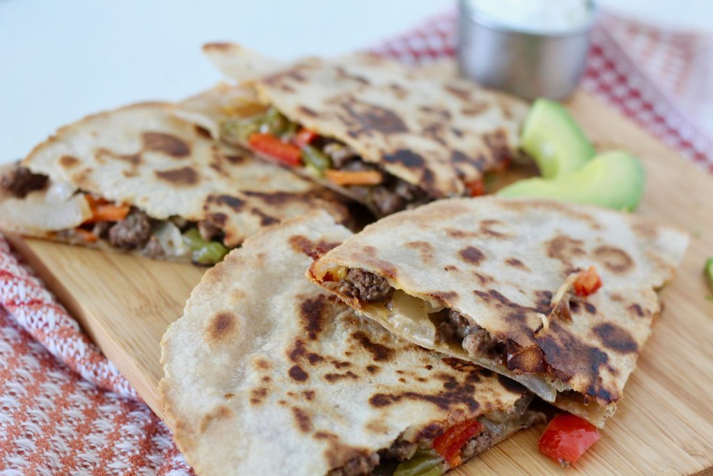 ground beef quesadillas