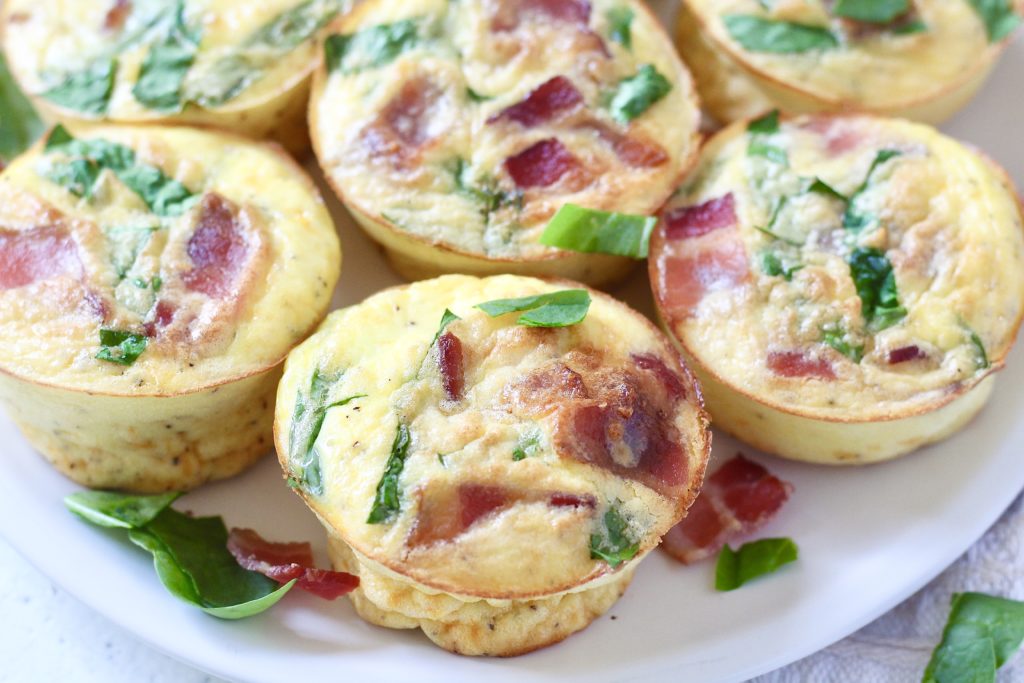 Starbucks egg bites on white plate