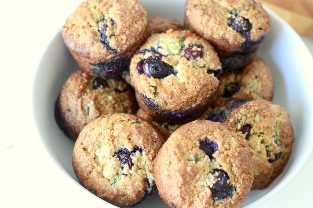 blueberry muffins in a bowl