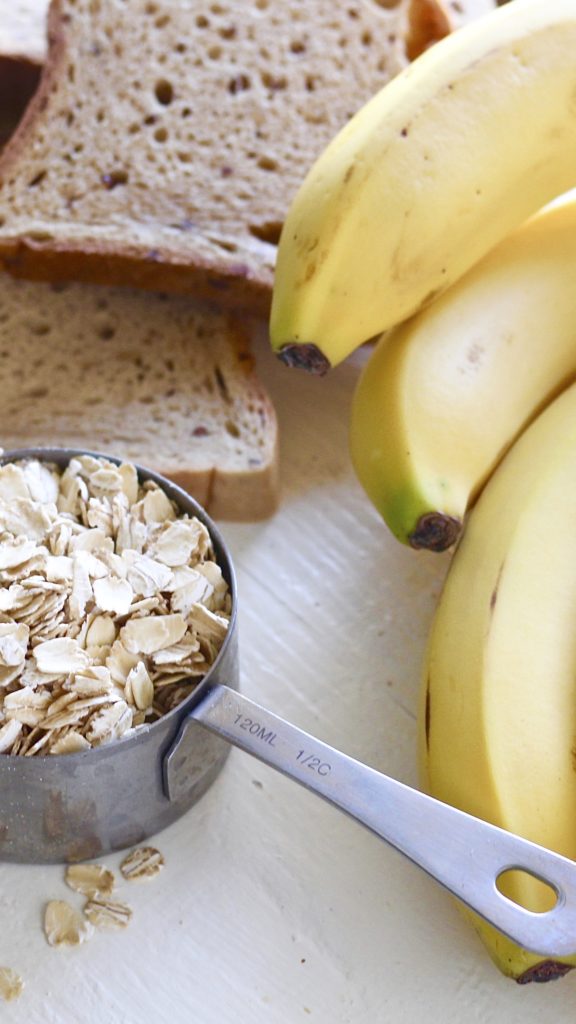 examples of carbs oats bananas bread