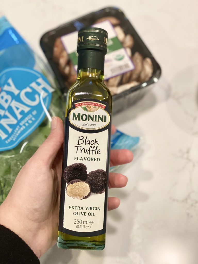 truffle oil for truffle mushroom pasta