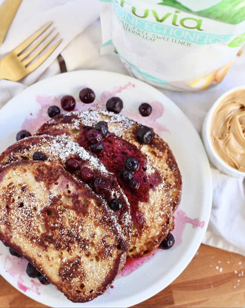 sourdough french toast with truvia sweet confectioners