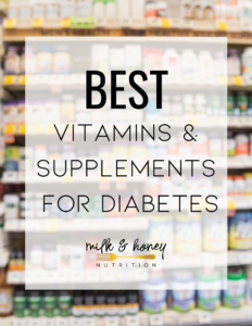 best vitamins for diabetes graphic