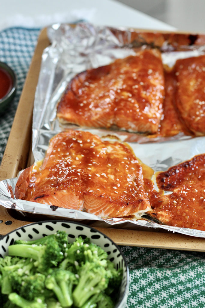 gochujang salmon from air fryer