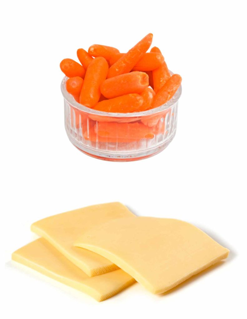 cheese and veggies snack