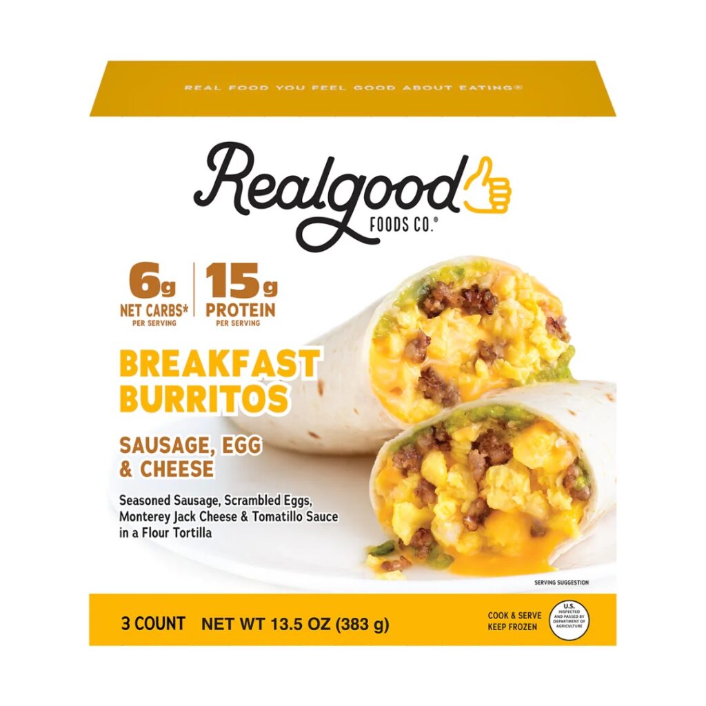 real good foods breakfast burritos