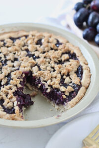 lower sugar grape pie