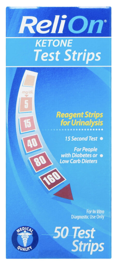 walmart diabetes supplies relion  urine ketone test strips