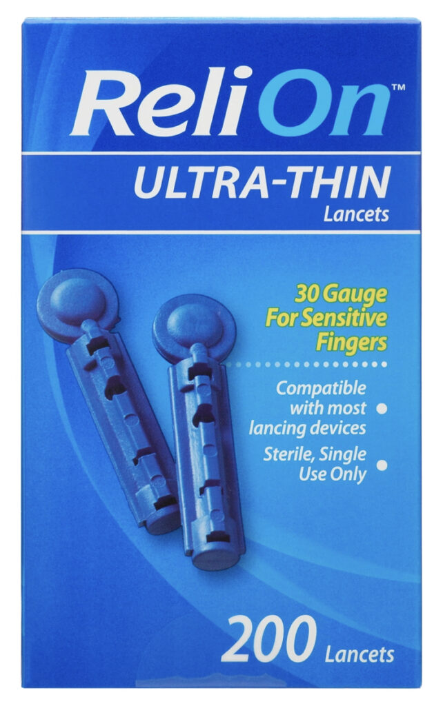 relion ultra thin lancets walmart diabetes supplies