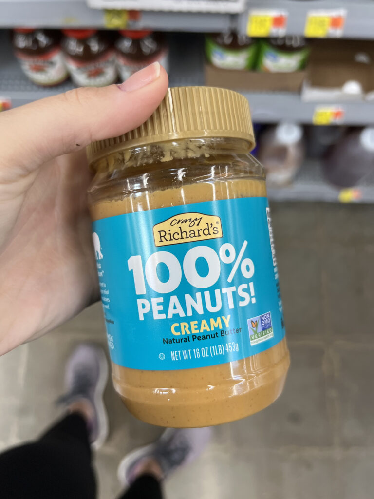 crazy richard's creamy peanut butter at walmart