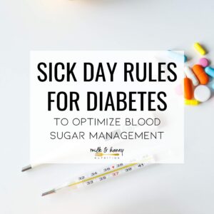 sick day rules for diabetes