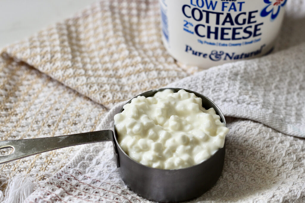 half cup low fat cottage cheese