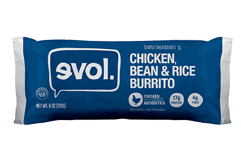 diabetes friendly frozen meals evol chicken bean and rice burrito