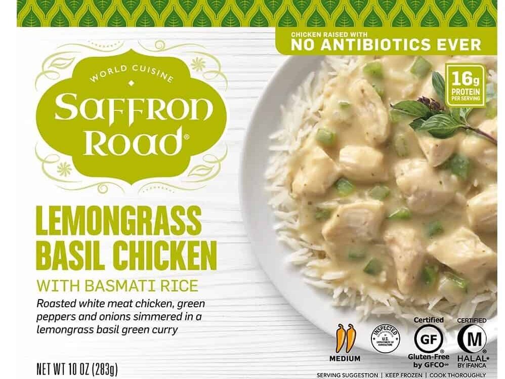 diabetes friendly frozen meals  saffron road lemongrass basil chicken