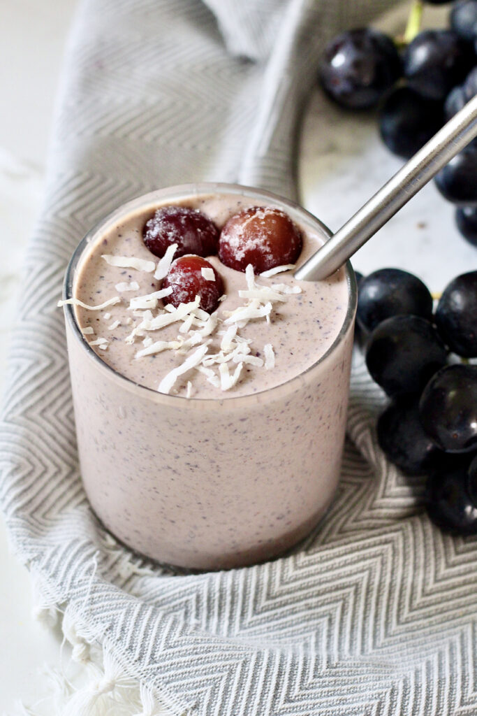 california grape smoothie recipe high protein high fiber